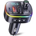 Pikkukuva 1 / 5: Bluetooth 5.0 FM-lähetin, QC3.0 & PD 18W USB C Bluetooth-auto