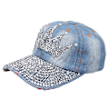 Miniatyrbillede 1 af 5: ##/Rhinestone Baseball Cap - Crown, Cowboy Hat in##/