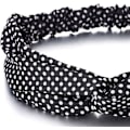 Miniatyrbild 3 av 3: Boho Gypsy Hippie Polka Dot Hårmosaik Kors Turban Huvudband Hår