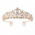 ##/Gyllene kristallkrona, elegant krona, brud, prinsesskrona##/