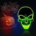 Miniatyrbild 4 av 6: ##/Dekorativ Halloween LED-mask LED-skelettmask lyser upp för Halloween##/