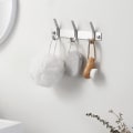 Miniatyrbilde 5 av 5: Veggmontert klesstativ med 3 kroker, badehåndkleholder, SUS304 rustfritt stål