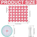 Miniatyrbillede 1 af 4: 2 stk. bogstav- og talstempler, plastik lerstempler til kager, kiks, keramik DIY-projekter - pink