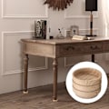 Miniatyrbild 5 av 5: Set med 8 Träimitation ID Stolsbenskydd (6cm), Stolshatt, Ch
