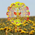 Miniatyrbillede 5 af 5: 3D Bi-spinner i rustfrit stål - Udendørs/Indendørs Havevinddekoration