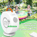 Miniatyrbild 4 av 5: Vit bubbelmaskin med 1 stycke, automatisk laddningsbar bubbelleksak