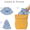 Miniatyrbild 5 av 5: Barn Solhatt (52CM), Baby Strandhatt Pojk Flicka Fiskehatt, Bomull