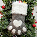 Miniatyrbild 5 av 5: ##/Stycke Hundtass Julstrumpa - Röd + Grå, Julstövlar, S##/