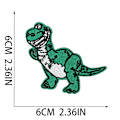 Miniatyrbillede 5 af 5: ##/26 Stykker Dinosaur Jern-På Brodererede Mærker til Syning Mærker o##/
