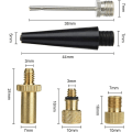 Miniatyrbilde 1 av 5: 5 stk Sykkelpumpe Ventiladaptere Koblinger, Sykkelventil Adapter til C