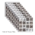 Miniatyrbilde 1 av 6: ##/Flisbelegg mosaikkfliser i et sett med 10##/