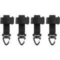 Miniatyrbillede 2 af 5: 4 stk Taktisk Bælte Nøgleholder Molle Nøglering Bælteklips Webbing B