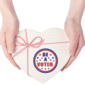 Miniatyrbild 5 av 5: 2x500 st jul- och julstickers rulle?etikett USA:s självständighetsdag var en väljare väljare val färg tätning&