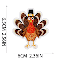Miniatyrbild 3 av 5: ##/16 stycken broderade strykmärken Autumn Harvest för sömnad##/