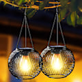 Miniatyrbild 2 av 5: 2-pack Sollampa för Utomhus Trädgård, Utomhus Metall Sollampor IP65