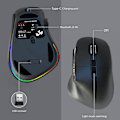 Miniatyrbillede 3 af 6: ##/Hvid Genopladelig Trådløs Dual-Mode Bluetooth Mus##/