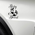 Miniatyrbillede 3 af 3: Advarsel Bilsticker, Baby Bilstikker til Vindue i Vinyl 12.2*17