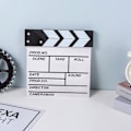 Miniatyrbilde 3 av 5: Hvit kinoklapp Hollywood Film scene klappbrett Dekor
