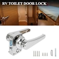 Miniatyrbillede 1 af 5: Rv Toilet Dørlås Badeværelsesdørlås Caravan Bådlåsgreb