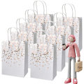 Miniatyrbillede 2 af 5: 15 stk. Kraftposer (Rosenguld), Papirgavepose, Kraftpapirpose med