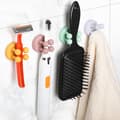 5 Pak Silicone Klæbe-kroge, Væghængt Tandbørsteholder