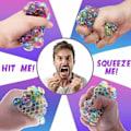 Miniatyrbild 5 av 5: Anti-Stress Bollar Druva 6 cm Mjukt Nätboll Klämma Boll Multi