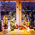 Miniatyrbild 3 av 5: ##/15 st LED-flaskor med ljusslinga, 2M 20 LED, korklampor för We##/