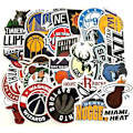 Miniatyrbillede 1 af 5: NBA klistermærker (50 ark) NBA basketball til smartphones, cykler, s