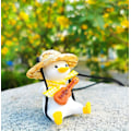 Miniatyrbillede 3 af 5: Ande (Guitar) Bilhængende Pynt Sød Bil Dekoration Bakspejl
