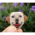 Miniatyrbillede 4 af 5: 16 stk. Børns Søde Hund Broderi Patch Klæbemærker
