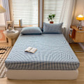 Miniatyrbillede 3 af 6: ##/Vasket bomulds plaid sengetøj 150x200cm, 2 stk. 74x48 pudebetræk##/