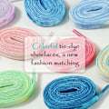 Miniatyrbillede 5 af 5: Tie Dye Farvede Flade Snørebånd [2 Par] 8mm af 160cm Superior Q