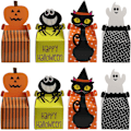 Miniatyrbilde 2 av 5: 50 STK Halloween Gaveeske, Halloween Gaveesker i Papir, Heks Pumpe
