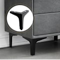 Miniatyrbild 3 av 5: 4 st 10 cm svarta metallmöbelben för skåp, soffa, soffbord, TV