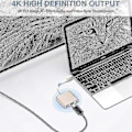 Miniatyrbild 5 av 5: Typ C-adapter, USB 3.1-hubb (USB-C Thunderbolt 3-portkompatibel) till USB 3.0 HDMI