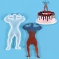 Miniatyrbild 3 av 5: Silikonform Säker att Röra Bakform Anti-deformerad Mode Tjej Modellering Kexform för Hemmet E