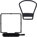 Miniatyrbillede 1 af 5: 2 Stykker Flash Diffuser Softbox 25X25X21cm Fleksibel Hvid Reflek