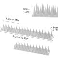 Miniatyrbillede 1 af 4: Fuglepigge, SORT 12 stk Anti-Due Spikes 4 Meter 3 Rækker Plast