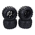 Miniatyrbillede 1 af 5: 4 stk. 1/10 Truck Hjul Dæk til HPI HSP Savage XS TM Flux ZD Racing LRP