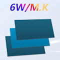 Miniatyrbild 2 av 5: 3 st 0,3 mm/0,5 mm/1 mm Värmeplatta 6,0 För W/för M.k Högeffektiv Värmeledning