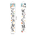 Miniatyrbillede 2 af 5: ##/Udendørs Juledekoration Banner - Hvid Snemand, Jule Si##/
