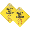 Miniatyrbild 1 av 5: 2 st Baby On Board Bilvarning Baby On Board Bilvarning Dekal