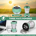 Miniatyrbillede 3 af 5: Solcelled LED Campinglys, USB Opladbar og Batteridrevet C