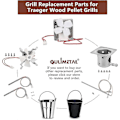 Miniatyrbilde 5 av 5: Grillreservedeler i rustfritt stål for Traeger og de fleste Pit Boss Pellet Grill-brennere