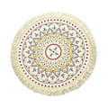 Miniatyrbilde 1 av 5: Koppmatte Vakkert Fint Håndverk Sklisikker Bohemstil Nordisk Varmeisolasjon Polyester Bomull Spisebord Matte Brikke Husholdningstilbehør 16 cm G