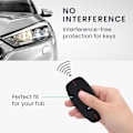 Miniatyrbillede 3 af 5: Sort-Rød Bilnøgleetui Kompatibel med Ford Keyless Go 3-Knapper S