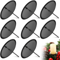 Miniatyrbilde 1 av 5: 8 stk 7,5 cm/ 2,95 tommer metallplate lysestaker Adventskrans