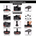 Pikkukuva 4 / 4: Pyörän Satula, Ergonomisesti Muotoiltu Matkustusgeelisatula Ontto Kaksoisjousi