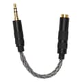 4,4 mm Balanceret Hun til 3,5 mm Stereo Han Adapter Kabel Guldbelagte Stik Bærbar Hovedtelefon Konverter Kabel Kold Grå