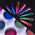 Miniatyrbild 4 av 6: ##/Nagelpulver med pärleffekt 3 färger 3 st Krom nagelpulver nagelkonst Glitter nagelpulver nagelspegelpulver Metalliskt nagelpulver för nagelkonst##/